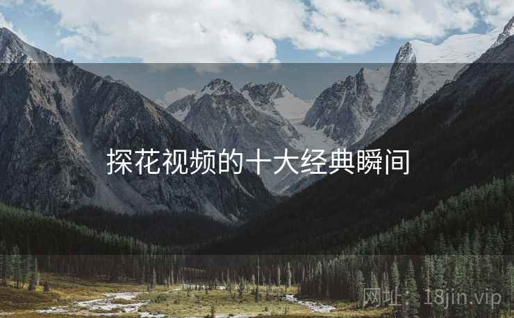 探花视频的十大经典瞬间