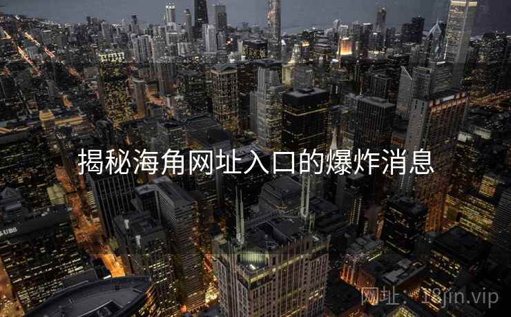 揭秘海角网址入口的爆炸消息