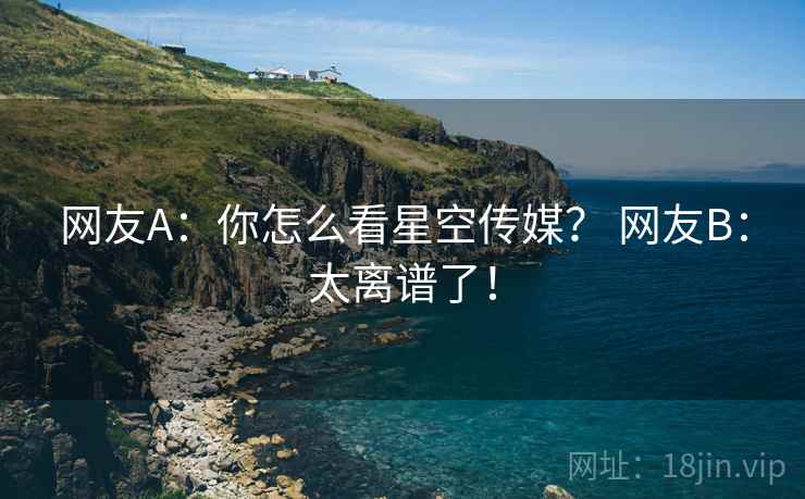 网友A：你怎么看星空传媒？ 网友B：太离谱了！